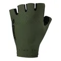 CYCLING GLOVES SHORT GIST RACE SUMMER GREEN L (PAIR CARDED) WITHOUT VELCRO -5527