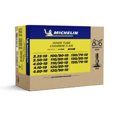 CHAMBRE A AIR 18'' 3.25 A 3.50-18, 110/80-18, 120/80-18, 130/70-18, 130/80-18 MICHELIN 18MG VALVE TR4