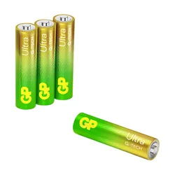 PILE LR03 1.5-SPEED GP ALCALINE ULTRA AAA TECHNOLOGIE G-TECH +80% D'ENERGIE IN PLUS (SOLD IN PACKS OF 4)
