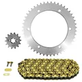KIT CHAINE ADAPTABLE KAWASAKI 125 KMX 1986>1998 428 14x48 (DIAM COURONNE 134/150/8.5) (DEMULTIPLICATION ORIGINE) -AFAM