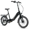 ELECTRIC BICYCLE/E-BIKE PLIANT CITY 20 LEADER FOX URBY 2026 UNISEX BLACK 8-SPEED MID-DRIVE MOTOR BAFANG M420 36-SPEED 80NM BATTERY 16AH