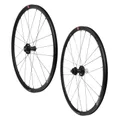 ROUES GRAVEL/ROAD DISC 700 FULCRUM RACING 3 DB BLACK CASSETTE CAMPAGNOLO 12/11/10-SPEED CENTERLOCK THRU AXLE 12-15/100 AND 12/142 mm TUBELESS READY (PAIR)