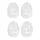 CABOCHON CLIGNOTANT SCOOT ADAPTABLE MBK 50 BOOSTER 2004>/YAMAHA 50 BWS 2004>/KEEWAY 50 F ACT, FOCUS, HURRICANE AV+AR TRANSPARENT -HOMOLOGUE CE- (x4) -REPLAY