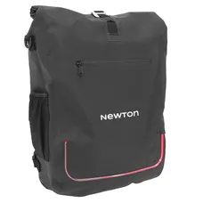 BAG REAR SIDE SAC TO DOS BICYCLE NEWTON TO LED RED 22L BLACK POCHETTE ZIP INTERIEURE AMOVIBLE (SOLD INDIVIDUALLY) - MOUNTING KIT CROCHETS ON CARRIER (INCLUDED CABLE USB-C)
