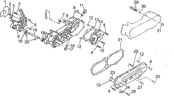 couvercles carter moteur