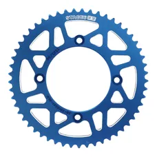 ADAPTABLE 50CC GEARED MOTORCYCLE REAR SPROCKET BETA 50 RR ENDURO 2006>2018, 50 RR MOTARD 2005>2018 420 53 DTS ALUMINIUM CNC BLUE (DIAMETER 100/120/8.5) -STAGE 6