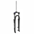 TREKKING FORK 28 " 700X35 ZOOM 187D ALUMINIUM RESSORT BLACK MATTE DEB. 65 mm ADJUSTABLE PIVOT LISSE 1"1/8-28,6 OUTER COMPATIBLE DISC WITH MOUNTING KIT FOR MUDGUARD LEADER FOX FOR QUICK RELEASE