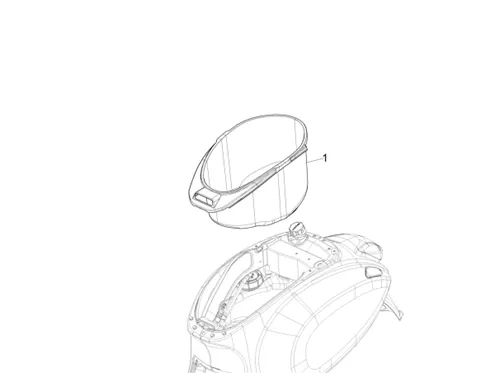Logement casque - Dessous de selle