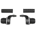MTB SHIFTER P2R INDEXE TYPE GRIPSHIFT 7-SPEED WITH REVETEMENTS (PAIR) - TWIST GRIP COMPATIBLE SHIMANO