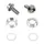 SCREW OF HOUSING OF CRANKSET M8X20 TA AXLE SQUARE TAPER (SOLD AS A PAIR CARDED)