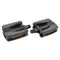 PEDAL CITY UNION RESIN BLACK-GREY 9/16" (PAIR IN BAG)