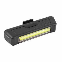 BICYCLE LIGHT/SCOOTER USB FRONT OR REAR ON HANDLEBAR NEWTON COB LEDS 120 LUMENS BLACK (FONCTIONS FIXE, SOS AND FLASHING)