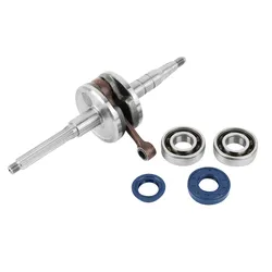 ADAPTABLE SCOOTER CRANKSHAFT MBK 50 BOOSTER, STUNT/YAMAHA 50 BWS, SLIDER (WITH BEARINGS + GASKETS) - TOP PERF OEM-STYLE- -TPQ