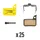 PLAQUETTE DE FREIN ROUTE / VTT SRAM FORCE, RED, RIVAL, APEX HRD ET ULTIMATE (SWISSSTOP ORGANIC SILENCE - DISC 32RS) (VENDU PAR 25)