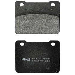 BRAKE PAD SET NEWFREN FOR SYM 300 ADX 2024> FRONT, 400 MAXSYM 2011>2017 FRONT, 500 MAXSYM 2020>, 300 WOLF CLASSIC 2015> FRONT (L 72.6 mm - H 53.3 mm - P 8 mm) (FD0489BE) (ELITE ORGANIC)