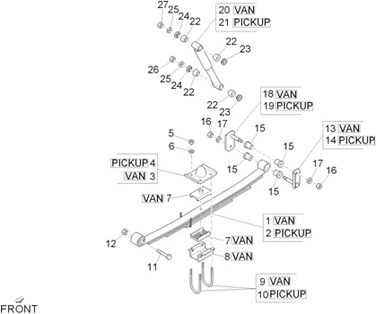 Suspension arrière - Amortisseur/s