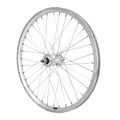 MTB WHEEL BRAKE SHOE 20" ER10 FRONT HUB ALUMINIUM AXLE PLEIN (SOLD WITH NUT 9X100) RIM 19C