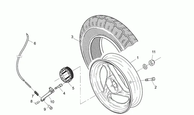 Roue arrière