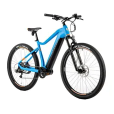 ELECTRIC BICYCLE/E-BIKE MTB 29 LEADER FOX SWAN MEN'S BLUE MATTE 9-SPEED MID-DRIVE MOTOR BAFANG M300 36-SPEED 80NM BATTERY 15AH (SIZE FRAME 21,5'' - H52CM - XL - FOR ADULT OF 178 cm TO PLUS)
