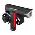 ECLAIRAGE VELO USB-C KIT AXA NITELINE SLIME 550 NOIR (AVANT VU A 5500m + ARRIERE VU A 150m) AUTONOMIE 9,5 ET 6 HEURES -BATTERIE REMPLACABLE HOMOLOGATION 2027 - (PAIRE SUR CARTE)