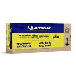 CHAMBRE A AIR 18'' 100/100-18 A 130/80-18 MICHELIN 18UHD VALVE TR4 (ULTRA RENFORCEE) (CROSS)