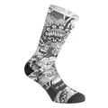 SOCKS/ANKLE SOCKS SUMMER GIST TRENDY COMICS BLACK AND WHITE 43/47 ECOLOGIQUE - HEIGHT 20 cm (PAIR) -5863