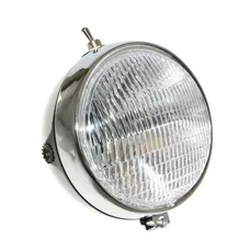 PHARE/PROJECTEUR CYCLO ADAPTABLE PEUGEOT/MBK ROND NOIR AVEC INTERRUPTEUR -SELECTION P2R