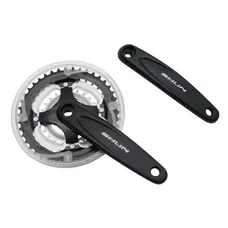 MTB CRANKSET P2R 7/8-SPEED ALUMINIUM BLACK 170 mm 42-34-24 WITH PARE-CHAIN (HOUSING 119 mm)