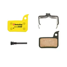 PLAQUETTE DE FREIN ROUTE / VTT SRAM FORCE, RED, RIVAL, APEX HRD ET ULTIMATE (SWISSSTOP ORGANIC SILENCE - DISC 32RS) (PAIRE SUR CARTE)