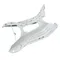STEP FOOT/PLANCHER OEM PIAGGIO 50-125 VESPA PRIMAVERA, SPRINT 2013 > WHITE 544-67361200BR