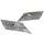 CLIGNOTANT SCOOT ADAPTABLE PIAGGIO 50 ZIP 2000> AR TRANSPARENT A LEDS (PAIRE) ** -REPLAY