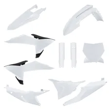 CARROSSERIE/CARENAGE MOTO MX KTM 125 SX 2025>, 250 SX-F 2025>, 350 XC-F 2025>, 450 SX-F 2025> BLANC (KIT PLASTIQUES 10 PIECES) -POLISPORT