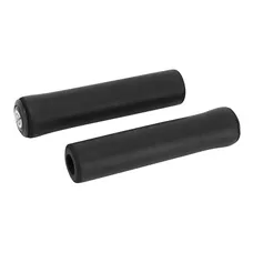 POIGNEE CITY/VTT BIKE RIBBON SILICONE SOFT NOIR 22mm L 130mm (PAIRE)