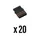 CONNECTIQUE BROSE/PLUG FOR FERMER UNE CONNECTION ELECTRIQUE NOT UTILISEE REF C51636 (SOLD AU BAG OF 20)