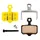 PLAQUETTE DE FREIN ROUTE / VTT SRAM RED AXS GeN 3 E1, AXS gEN 2 D1, Force/Rival/ Apex AXS, Level Stealth 2-Piston/UlTimaTe, TLM B1,TL, Avid 9 (SWISSSTOP ORGANIC SILENCE - DISC 26RS) (PAIRE SUR CARTE)