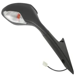 ADAPTABLE REAR-VIEW MIRROR APRILIA 850 SRV 2012> RIGHT BLACK WITH INDICATOR (CE APPROVED) -VICMA