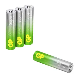 PILE LR03 1.5-SPEED GP ALCALINE SUPER AAA TECHNOLOGIE G-TECH +50% D'ENERGIE IN PLUS (SOLD IN PACKS OF 4)