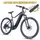ELECTRIC BICYCLE/E-BIKE MTB 29 LEADER FOX KENT 2025 GREY MATTE 9-SPEED MID-DRIVE MOTOR BAFANG M510 36-SPEED 95NM BATTERY 20AH (19,5'' - H50CM - SIZE L - FOR ADULT OF 178 cm TO 185 cm)