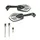 REAR-VIEW MIRROR SCOOTER REPLAY GILLS SILVER (PAIR)