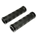 GRIP CITY/MTB NEWTON CHEVRONS BLACK WITH DOUBLE CLAMP BLACK L130MM (PAIR)