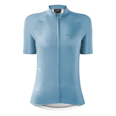 CYCLING JERSEY GIST WOMEN'S/WOMEN'S SLEEVES SHORT KIN ZIP TOTAL BLUE GLACE XL -5372