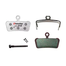 DISC BRAKE PAD SET MTB AVID XO TRAIL, ELIXIR 9 AND ELIXIR 7 TRAIL, SRAM G2 ULTIMATE AND RSC, GUIDE ULTIMATE, RSC, RS, R, T (SWISSSTOP ORGANIC - DISC 31E)(PAIR CARDED) - COMPATIBLE E-BIKE