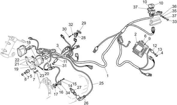 Circuit electrique injection