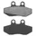 ADAPTABLE BRAKE PAD SET DERBI 50 SENDA DRD 2003>2004 FRONT/RIEJU 50 SMX FRONT, SPIKE 2002> FRONT, GPR FRONT 2004>/PEUGEOT 50 XR6 FRONT/BETA 50 RR FRONT