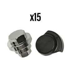 ECROU DE SERRAGE ELVEDES POUR CABLE DE FREIN ROLLER BRAKE IM85/81/80/5/45 LAITON (VENDU PAR 15)