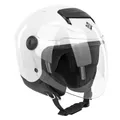 CHILDREN'S HELMET OPEN-FACE TUCANO EL'KID SINGLE VISOR SOLID COLOUR GLOSS WHITE SIZE SINGLE YS A YL (49 A 54 cm - INCLUDED 3 INNER OF HELMET) (ECE 22.06)