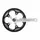 CITY CRANKSET STRONGLIGHT 8-SPEED IMPACT R SILVER 170 mm 44T WITH CARTER FOR TRANSMISSION WITHOUT CHAIN TENSIONER FOR MOYEUX VITESSES INTEGREES (AXLE SQUARE TAPER 127 mm)
