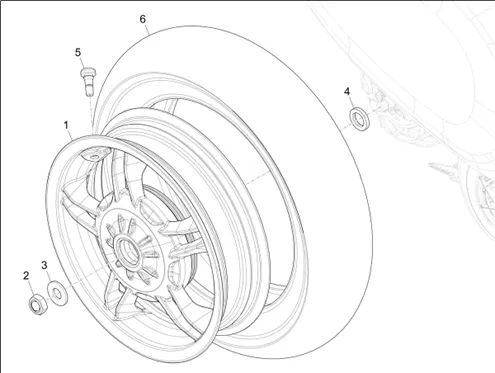 Roue arrière