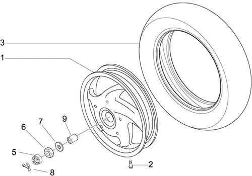 Roue arrière