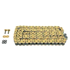 CHAINE MOTO AFAM 525 114 MAILLONS XS-RING SUPER RENFORCEE OR (A525XSR2-G 114L)